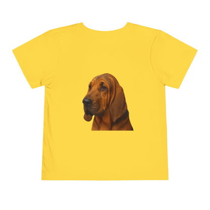 Bloodhound Head Toddler Unisex Short Sleeve Crewneck Tee