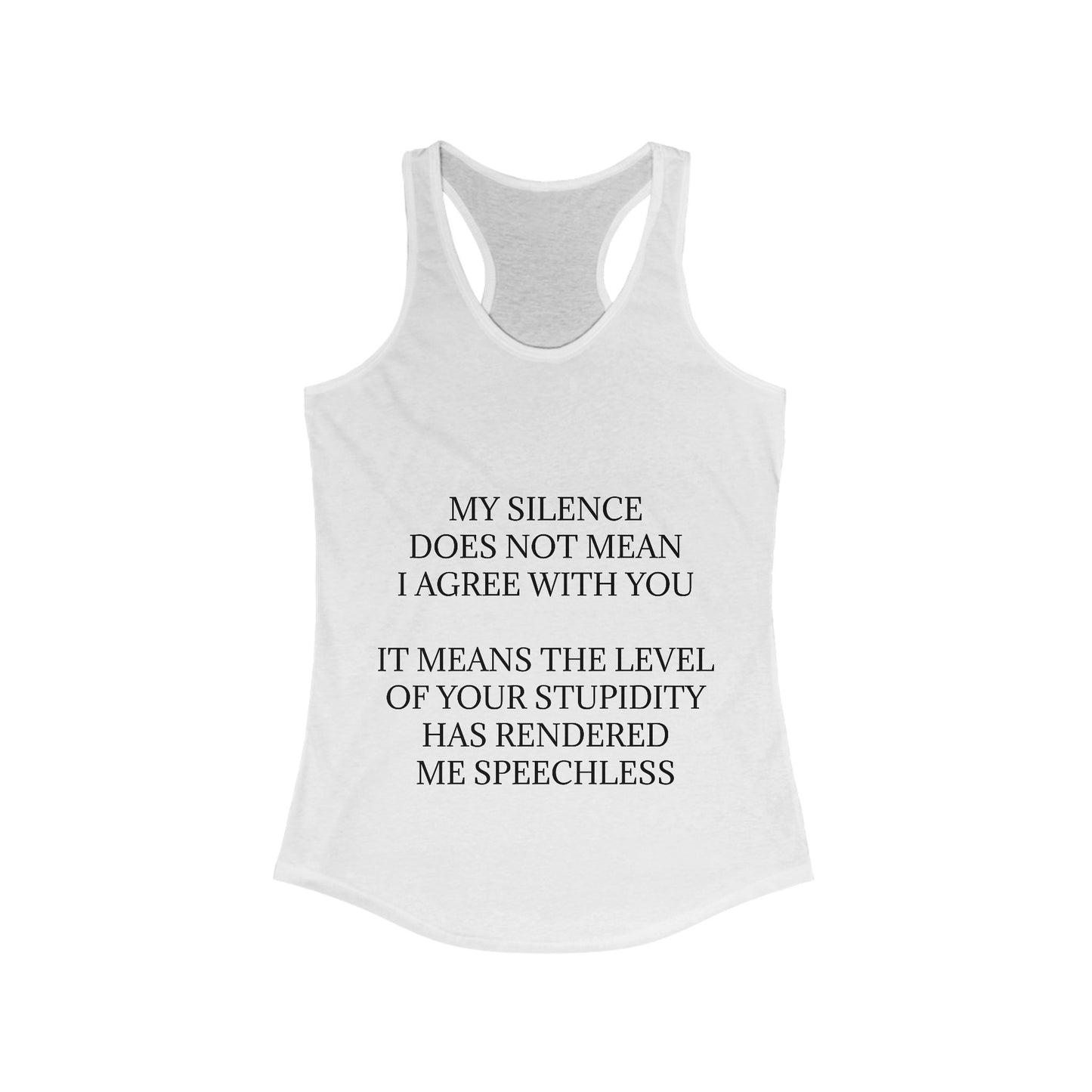 Speechless Women's Racerback Tank