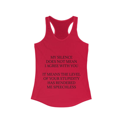 Speechless Women's Racerback Tank