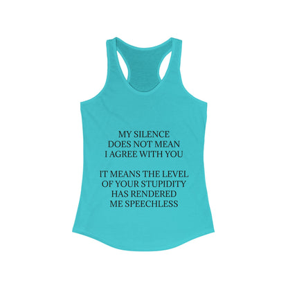 Speechless Women's Racerback Tank