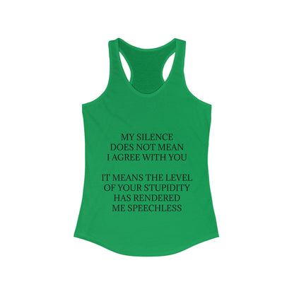 Speechless Women's Racerback Tank