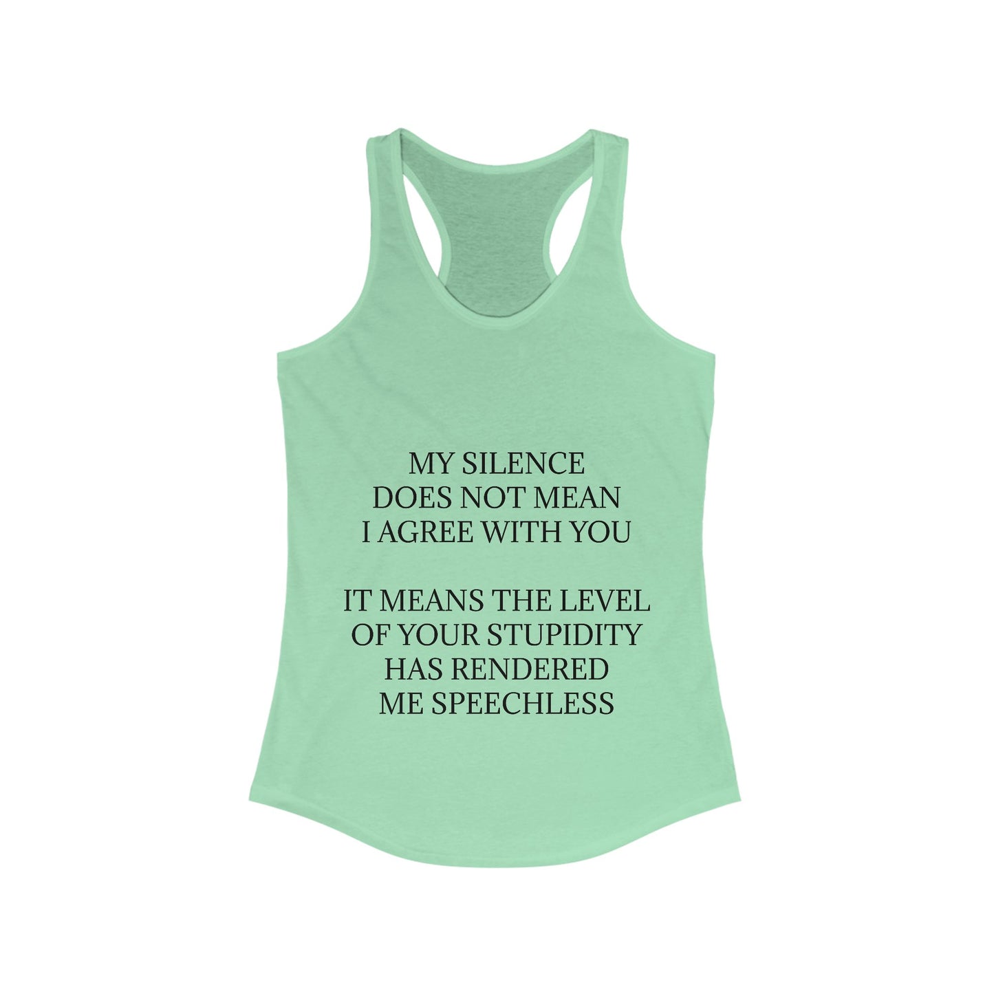 Speechless Women's Racerback Tank