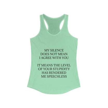 Speechless Women's Racerback Tank