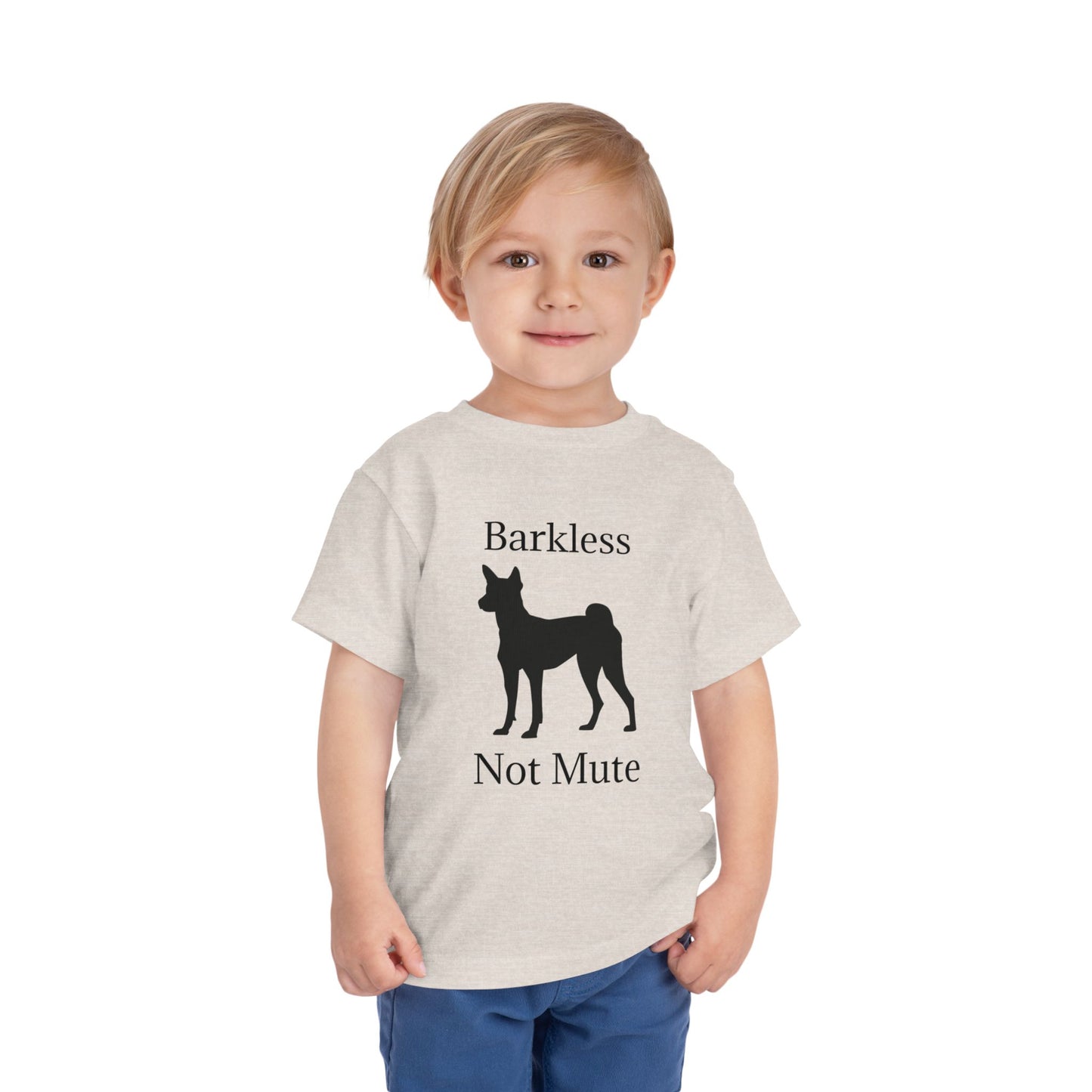 Barkless Not Mute Toddler Unisex Short Sleeve Crewneck Tee