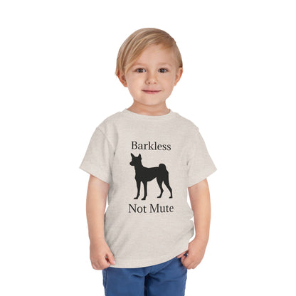 Barkless Not Mute Toddler Unisex Short Sleeve Crewneck Tee
