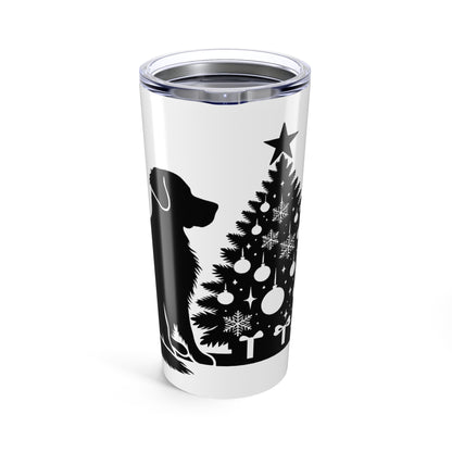 Golden Christmas Tree Tumbler