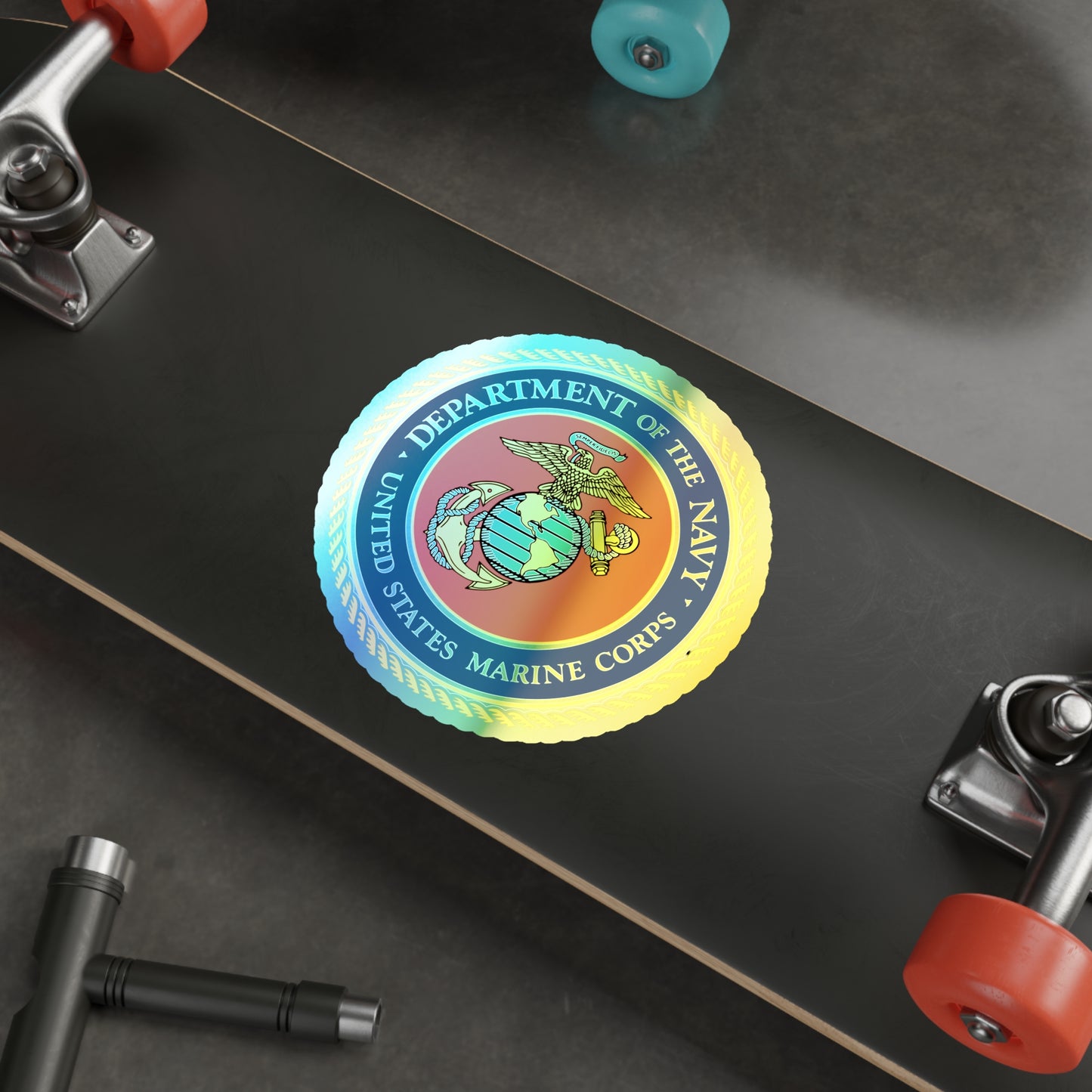 US Marine Corps Holographic Sticker
