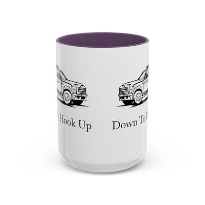 Down To Hook Up 2-Tone Coffee Mug