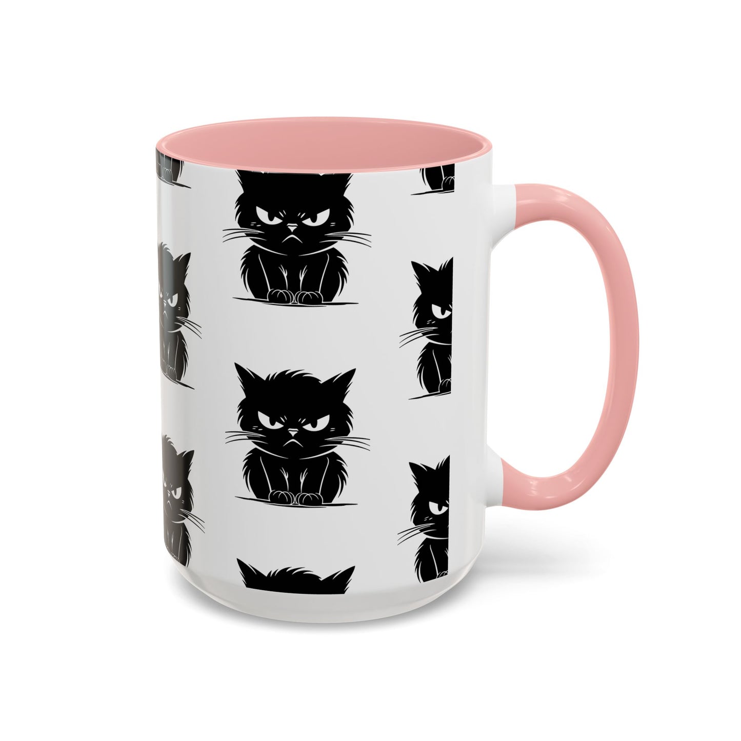 Angry Cat 2-Tone Coffee Mug