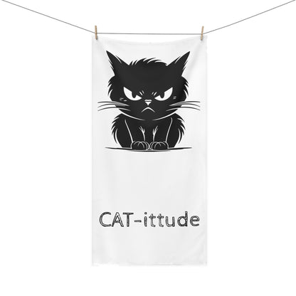 CAT-ittude Mink-Cotton  Beach Towel