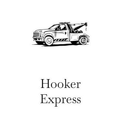 H**ker Express Wheel Lift Tow Truck Vinyl Decal