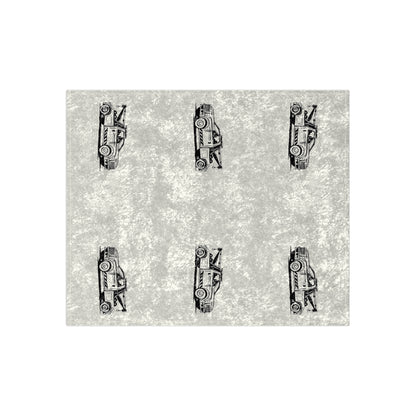 Wheel Lift Tow Truck Crushed Velvet Blanket