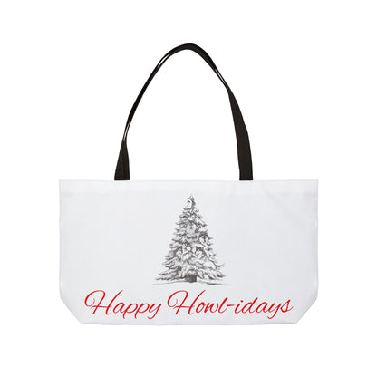Happy Howl-idays Weekender Tote Bag
