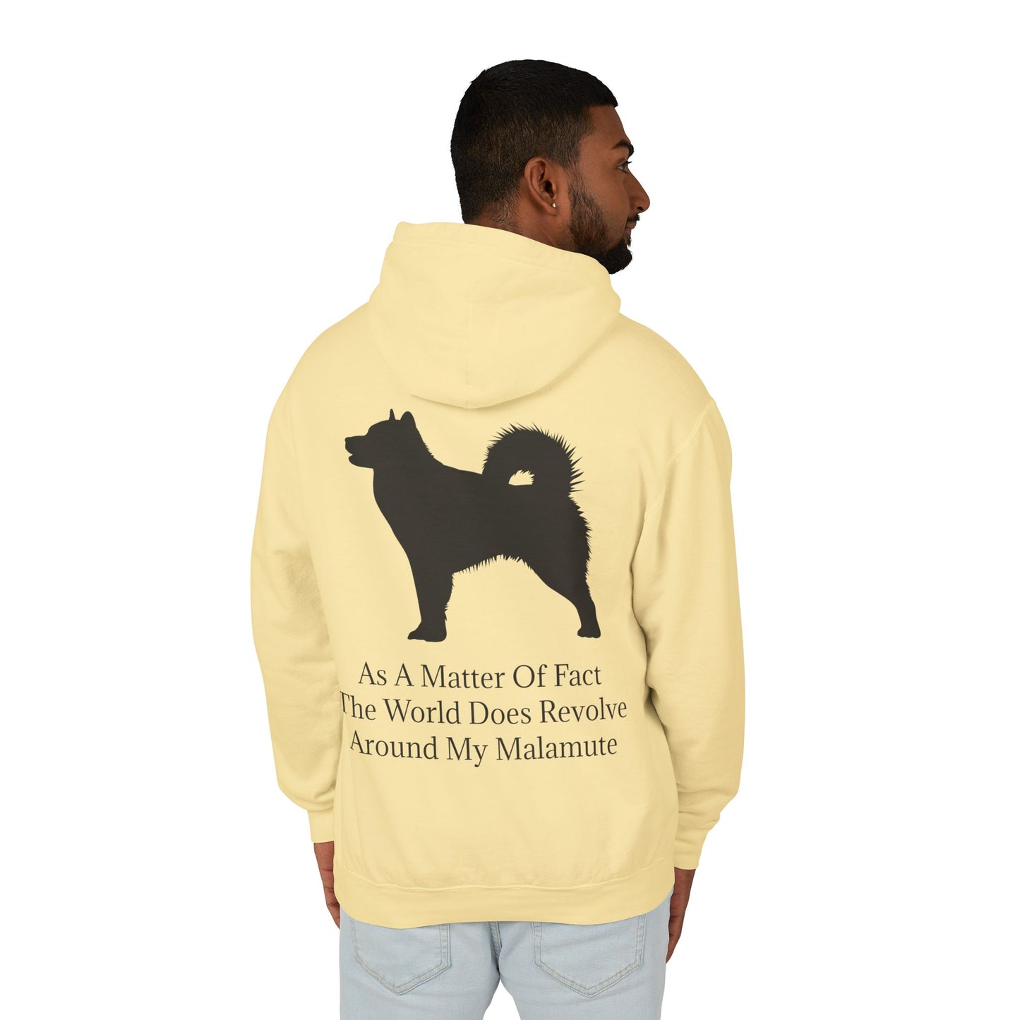 Matter Of Fact Malamute Unisex Lightweight Hoodie