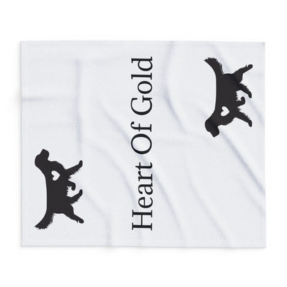 Heart Of Gold Arctic Fleece Blanket