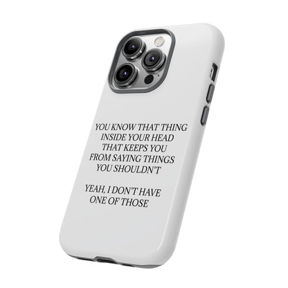 No Filter iPhone Case