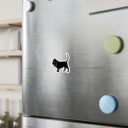 Basset Hound Silhouette Vinyl Decal