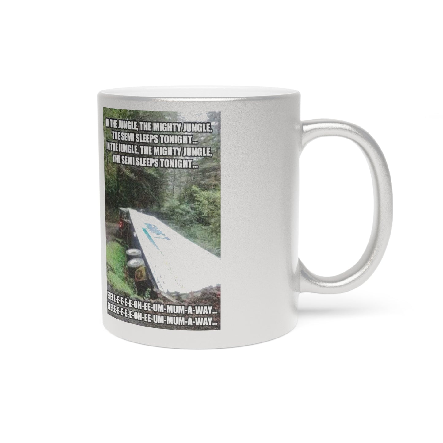 Semi Sleeps Metallic Coffee Mug