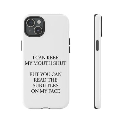 Subtitles iPhone Case