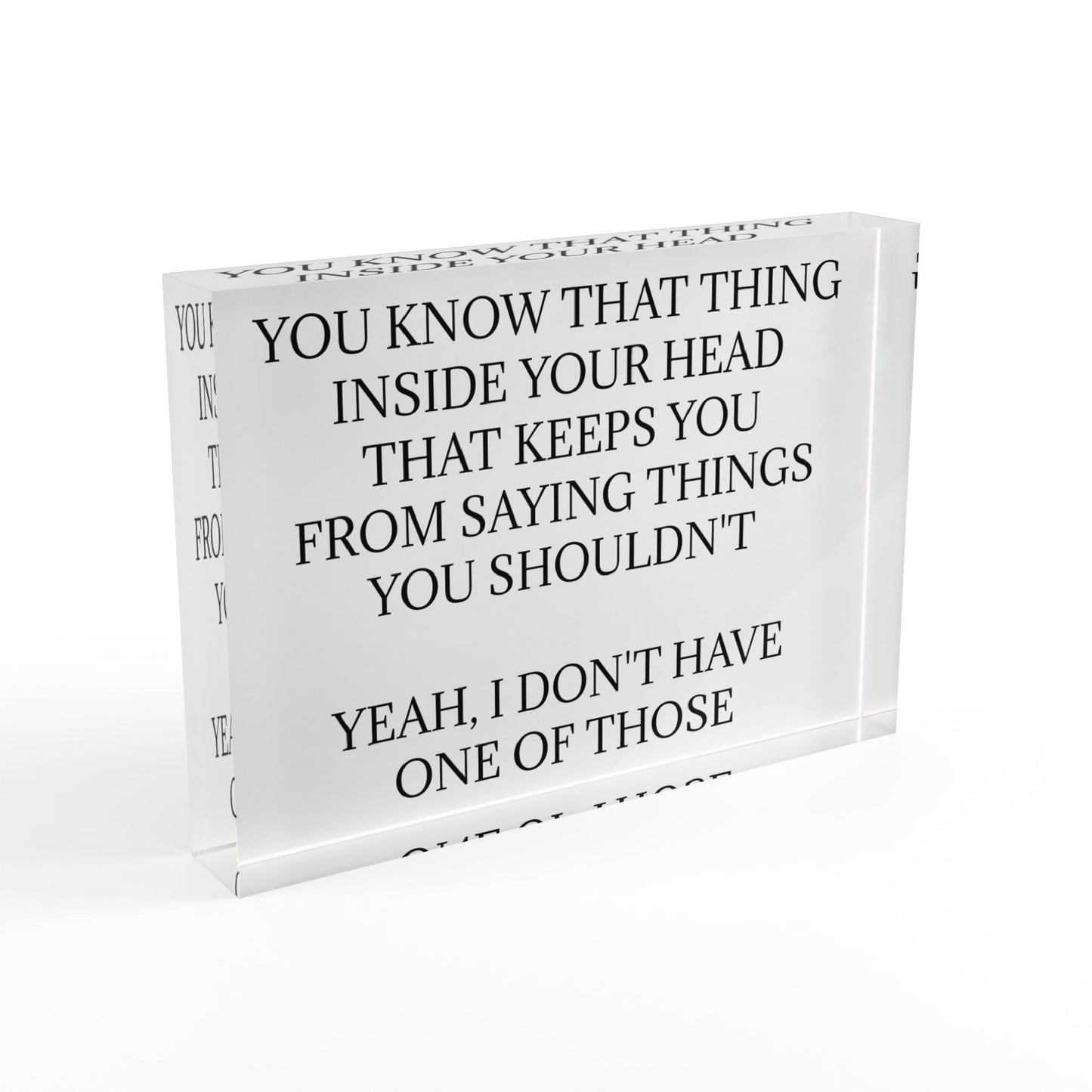 No Filter Acrylic Photo Block