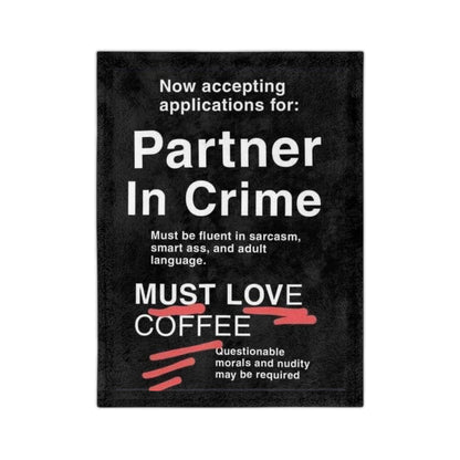 Partner In Crime Velveteen Microfiber Blanket