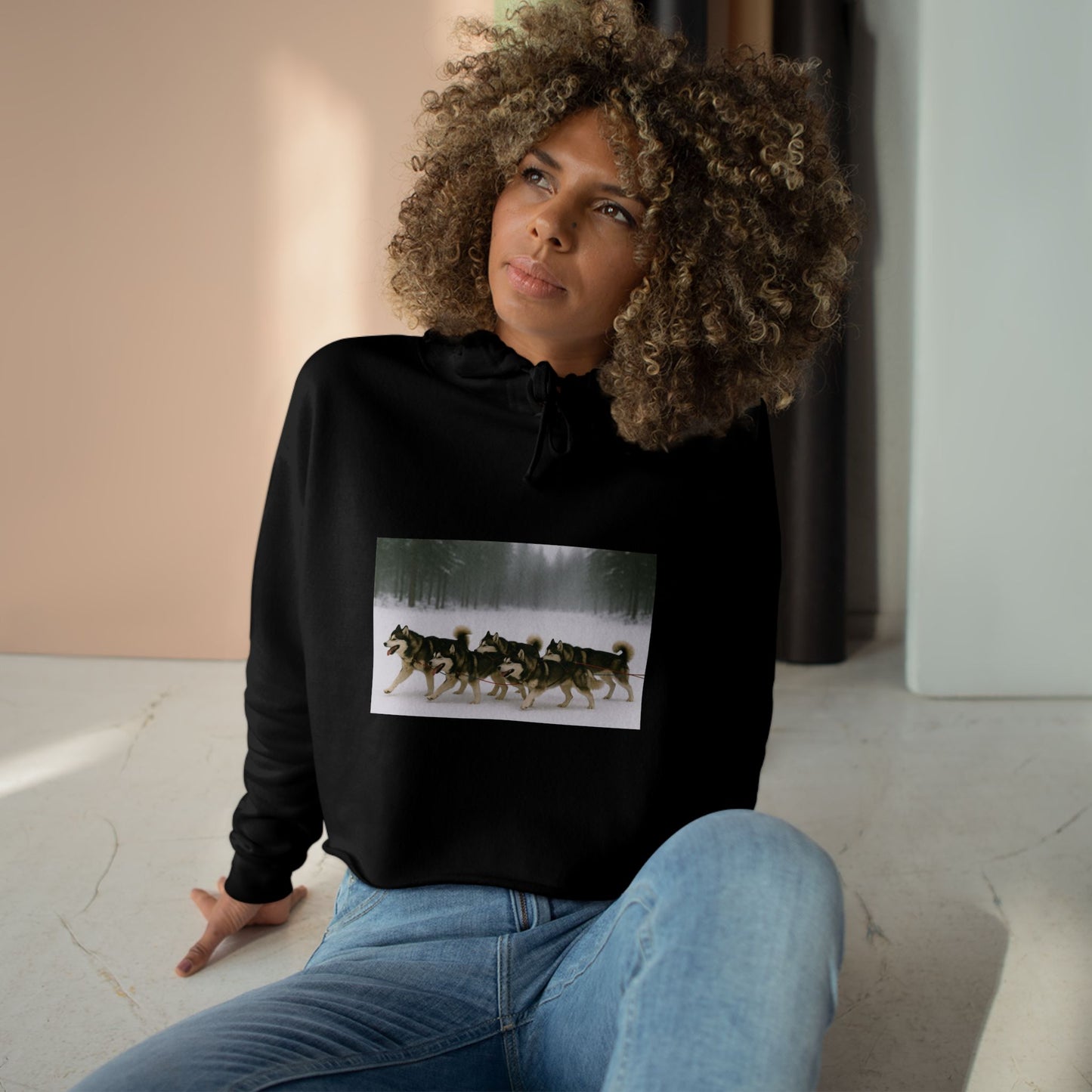 Mush On Women's Crop Hoodie