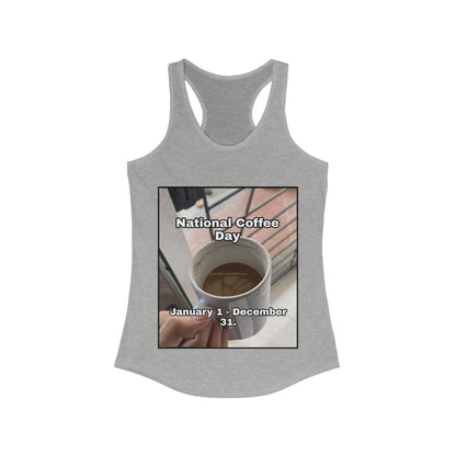 National Coffee Day Women's Racerback Tank