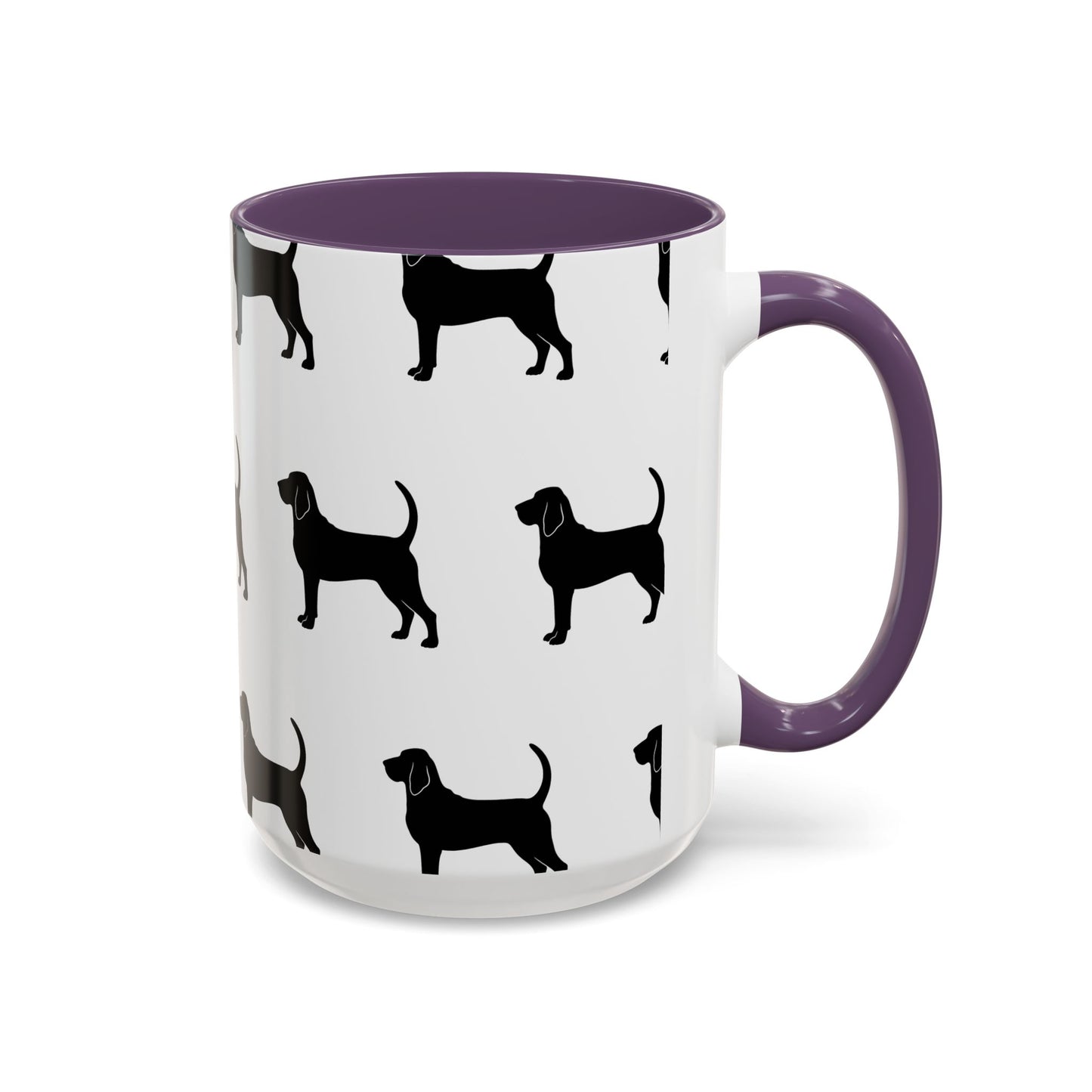 Bloodhound Silhouette 2-Tone Coffee Mug