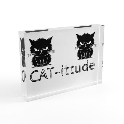 CAT-ittude Acrylic Photo Block