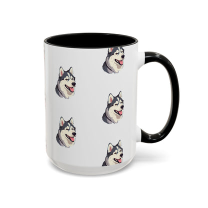 Malamute Head 2-Tone Coffee Mug