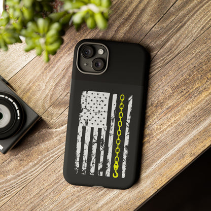 Thin Yellow Line iPhone Case