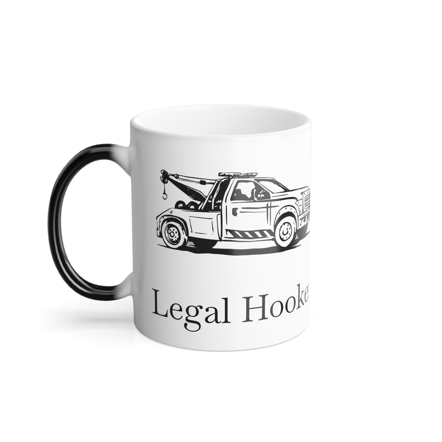 Legal H**ker Wheel Lift Tow Truck Color Changing Mug