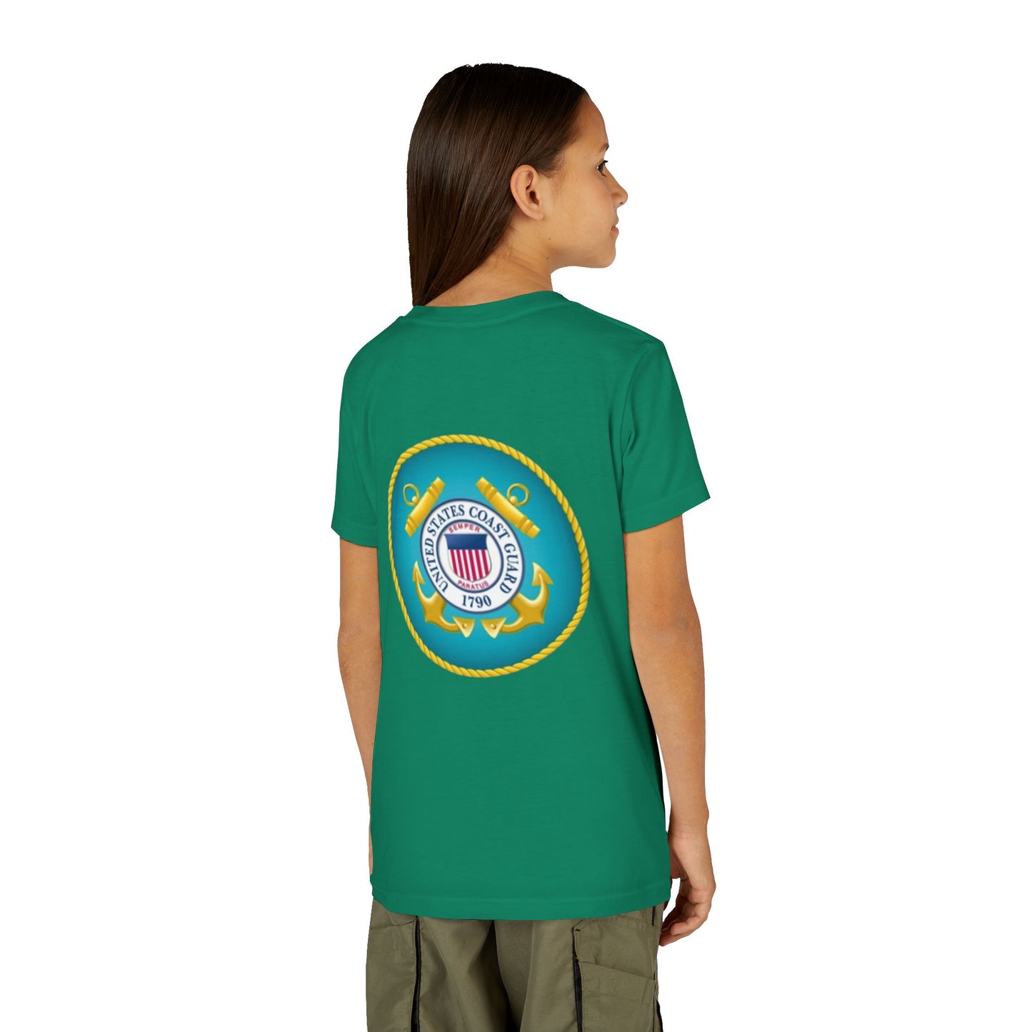 US Coast Guard Youth Unisex Short Sleeve Crewneck Tee