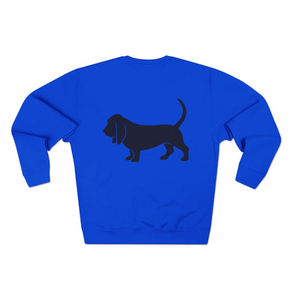 Basset Hound Silhouette Unisex Crewneck Sweatshirt