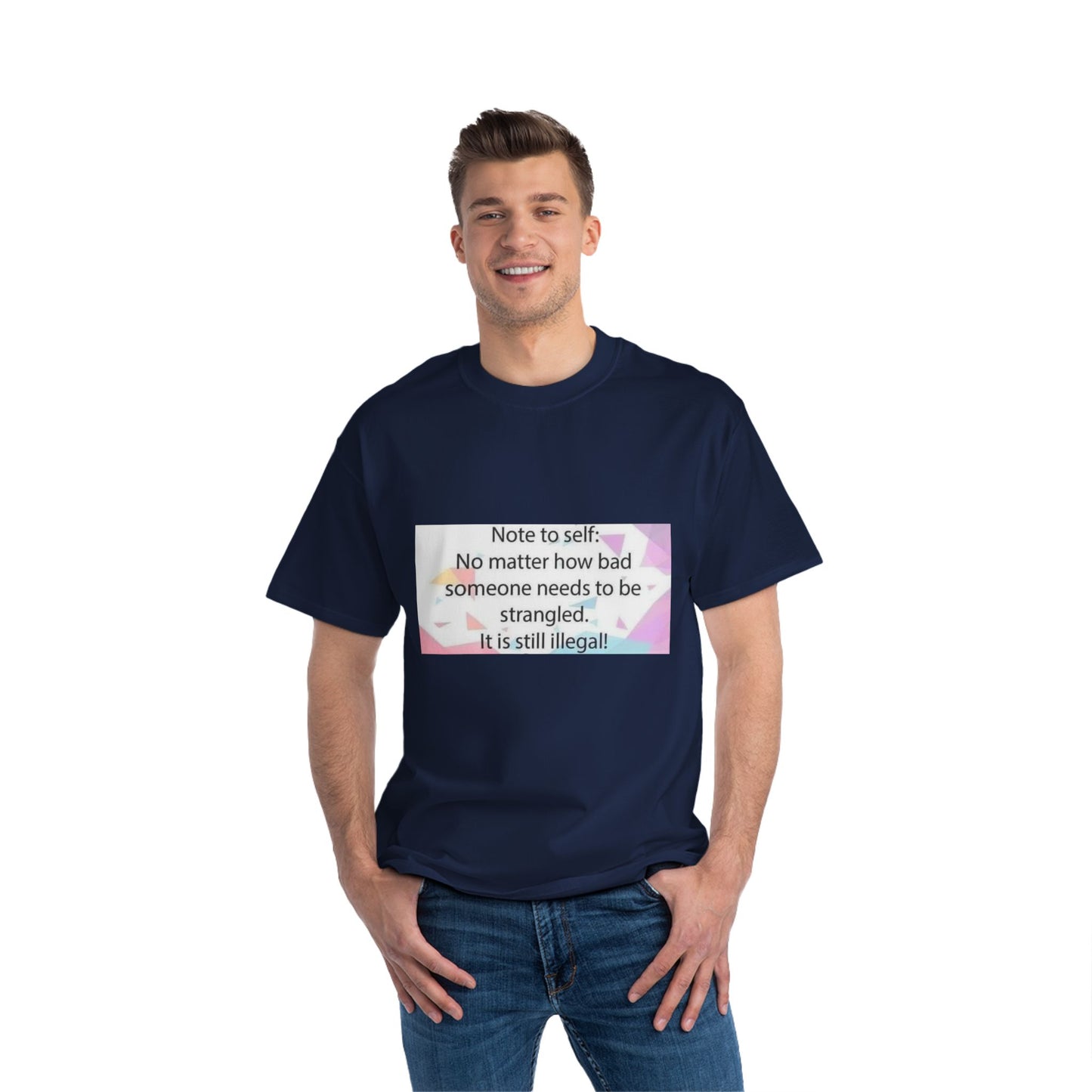 Note To Self Men's Short-Sleeve Crewneck Tee
