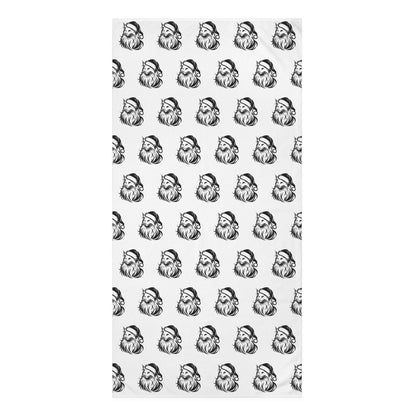Santa Paws Cat Mink-Cotton  Beach Towel