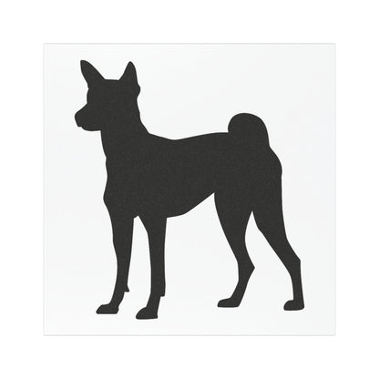 Basenji Silhouette Indoor/Outdoor Magnet