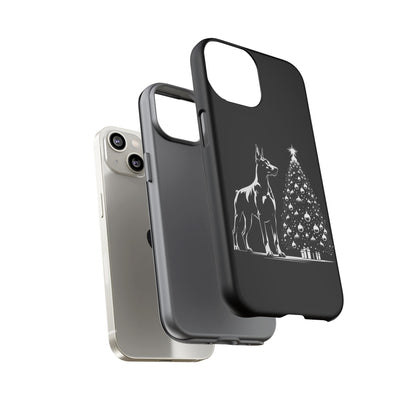 Doberman Christmas Tree iPhone Case