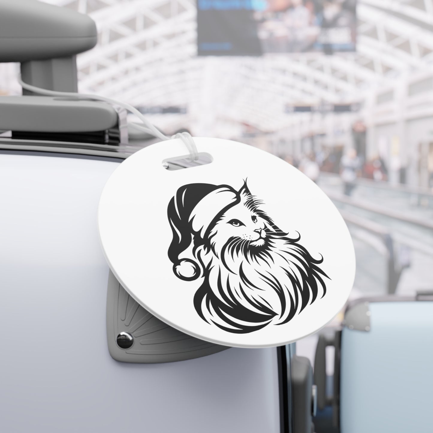 Santa Paws Cat Luggage Tag