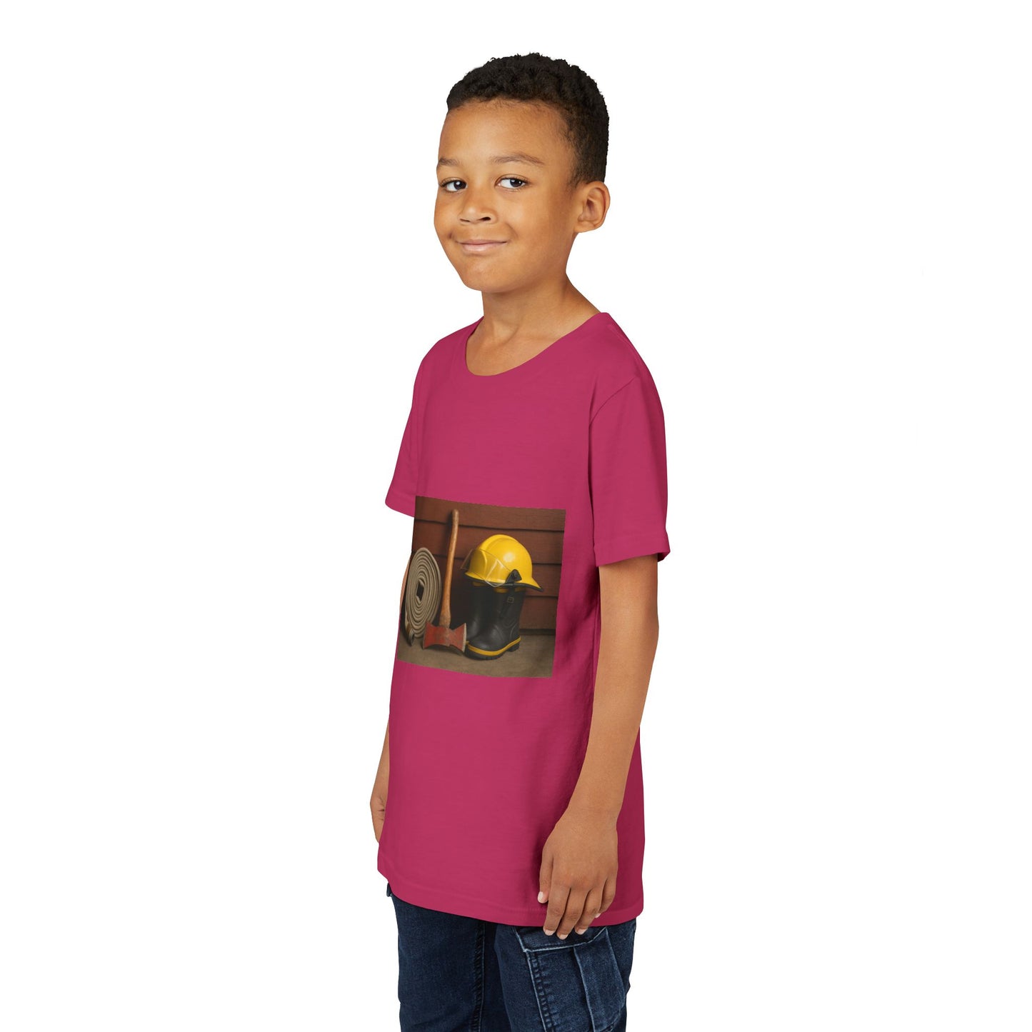 Fire/Rescue Appreciation Youth Unisex Short Sleeve Crewneck Tee