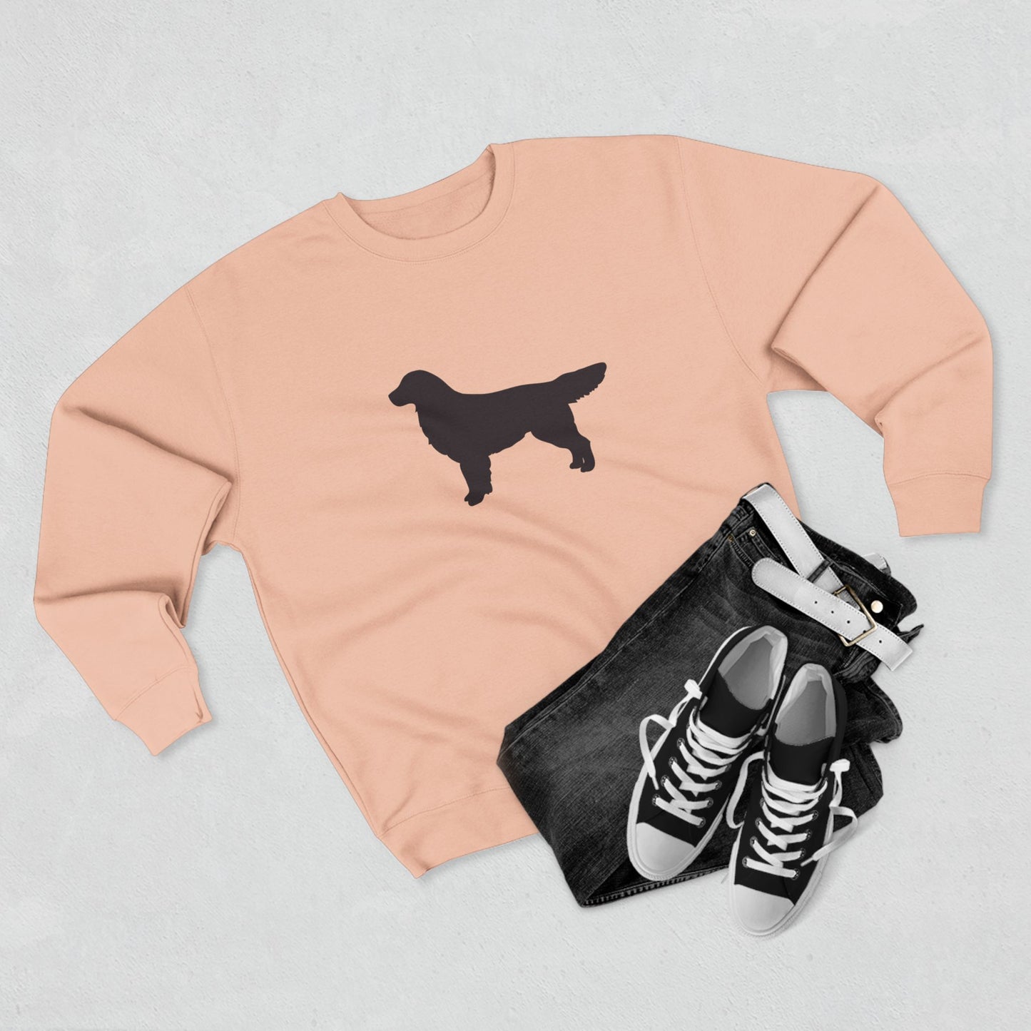 Golden Silhouette Unisex Crewneck Sweatshirt