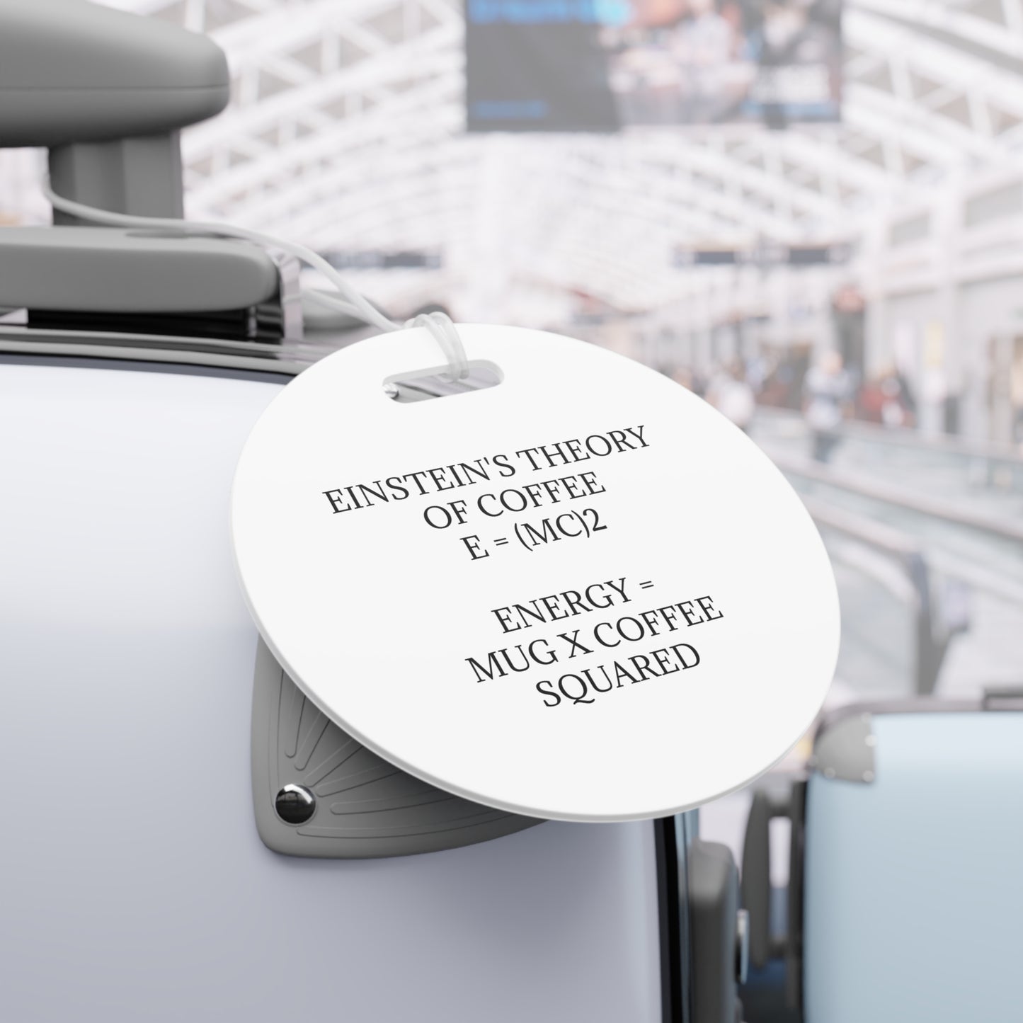 Einstein's Theory Of Coffee Luggage Tag