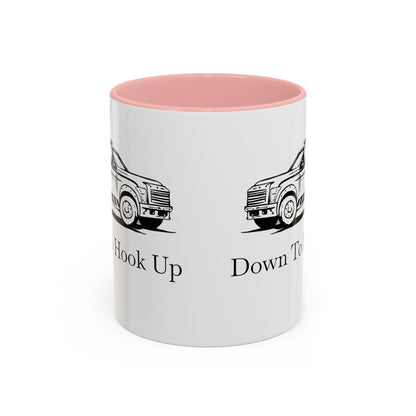 Down To Hook Up 2-Tone Coffee Mug