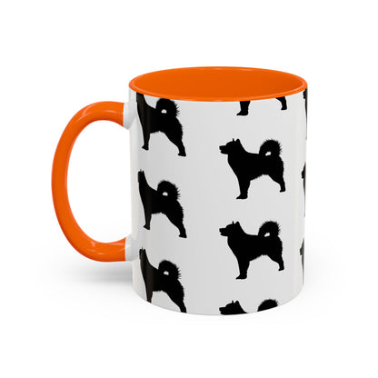 Malamute Silhouette 2-Tone Coffee Mug