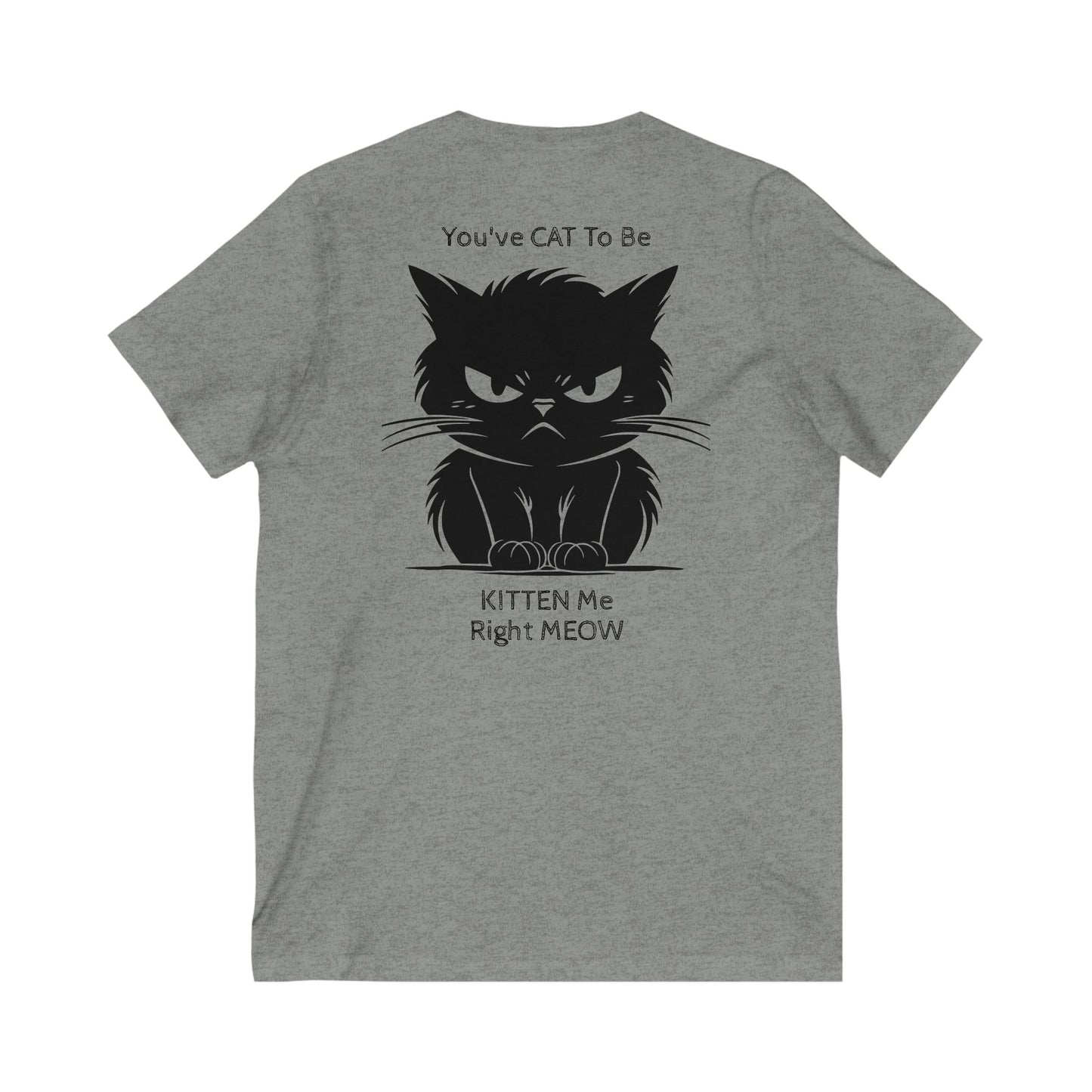 Kitten Me Unisex Short Sleeve V-Neck Tee