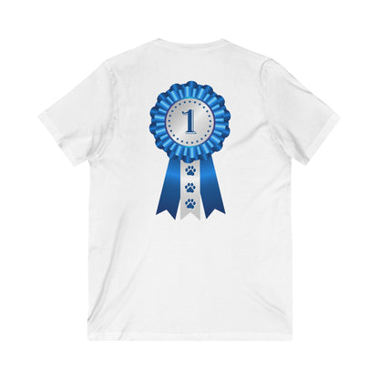 Show Ribbon Unisex Short Sleeve V-Neck Tee