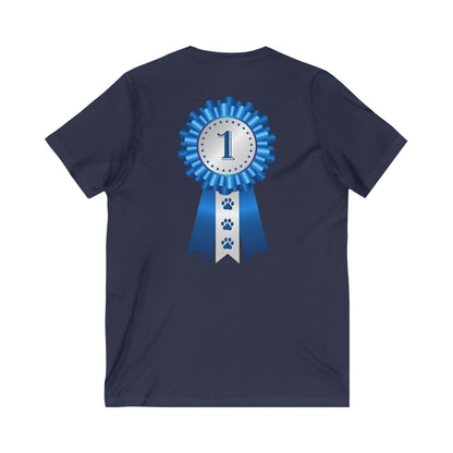 Show Ribbon Unisex Short Sleeve V-Neck Tee