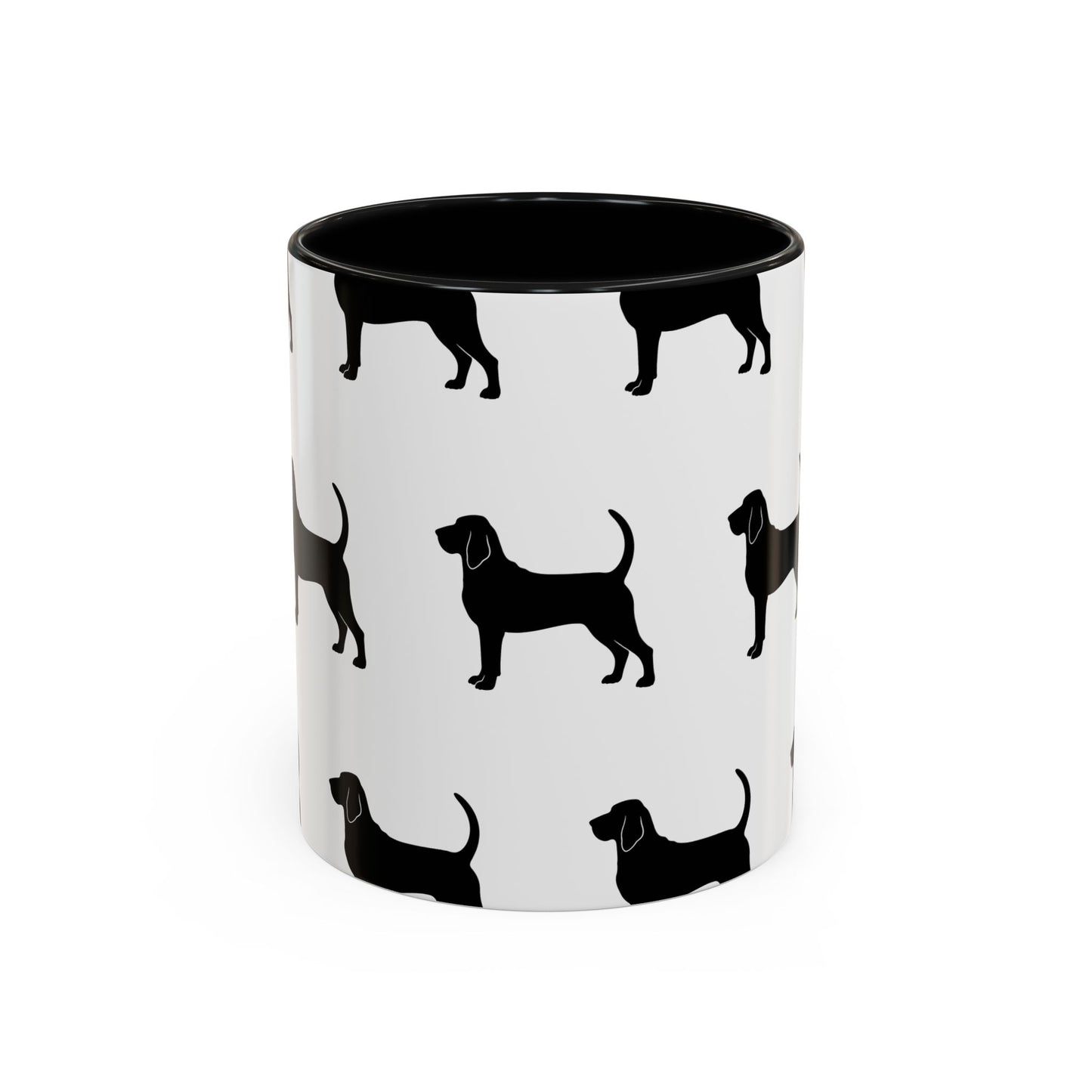 Bloodhound Silhouette 2-Tone Coffee Mug