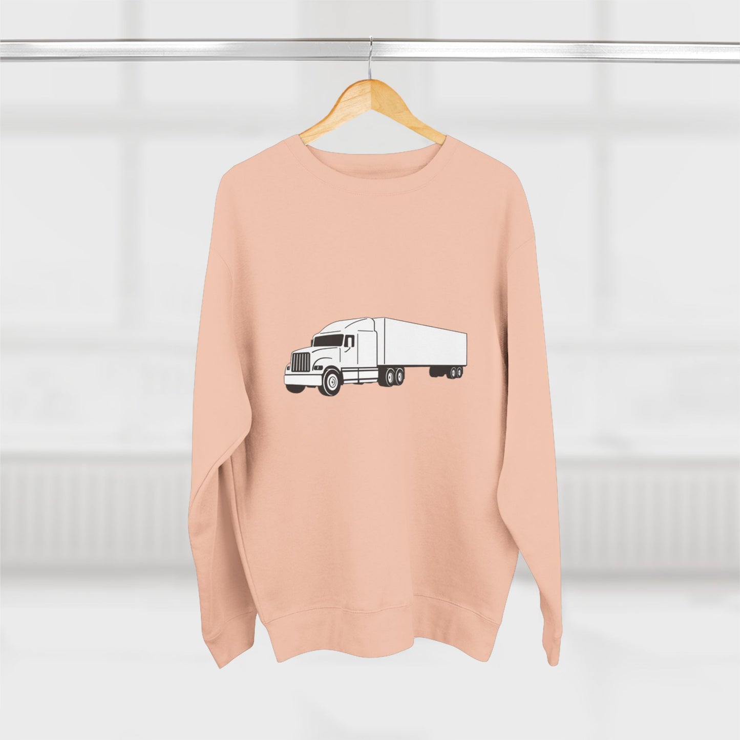 Semi Truck Unisex Crewneck Sweatshirt