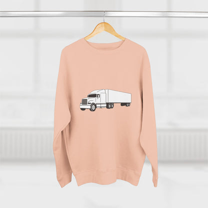 Semi Truck Unisex Crewneck Sweatshirt